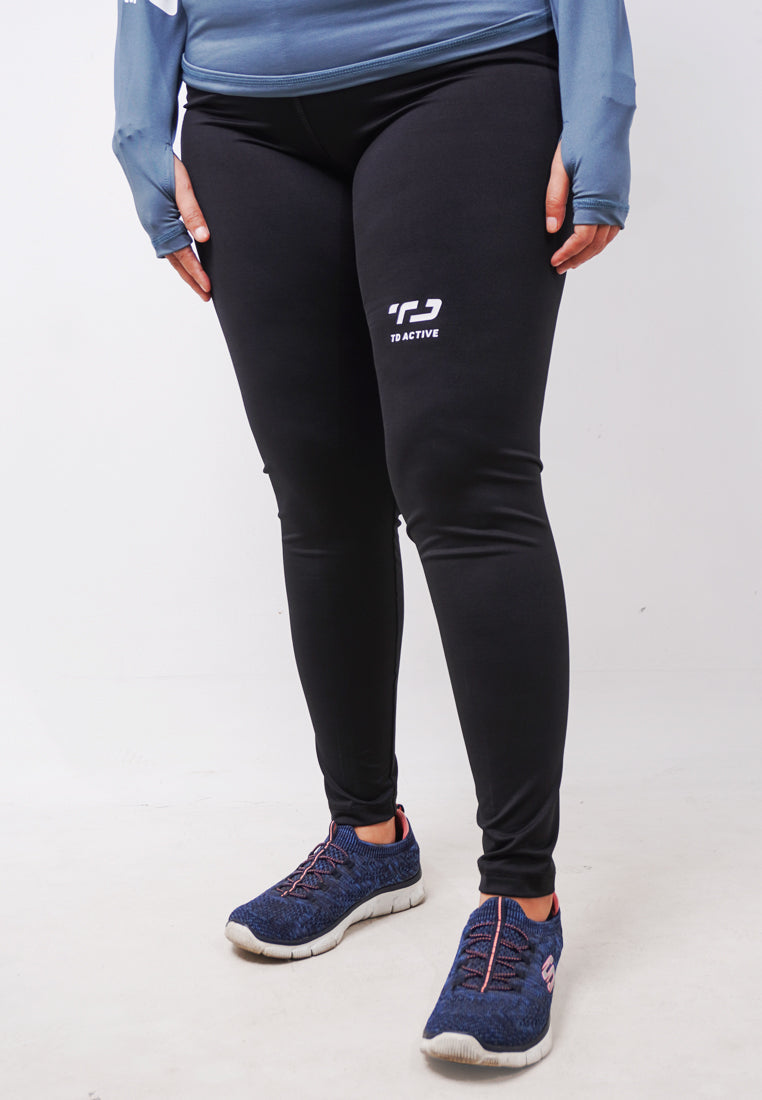 Td Active LB071 compression legging full line olahraga wanita black