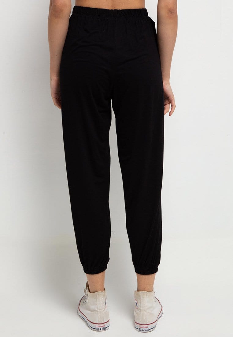 Third Day LC002 Celana Wanita Jogger Instacool Loungewear Hitam Katakana