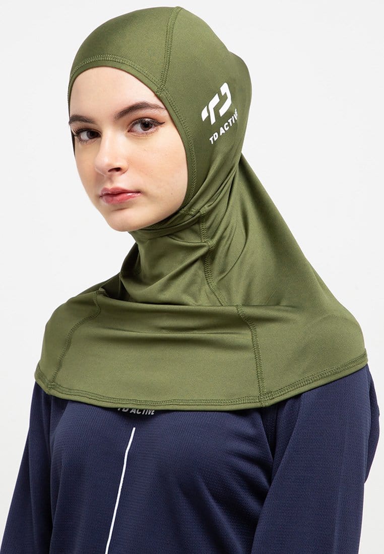 Td Active LH012 sport hijab alfa green army