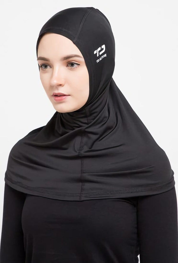 Td Active LH014 sport hijab alfa Hitam