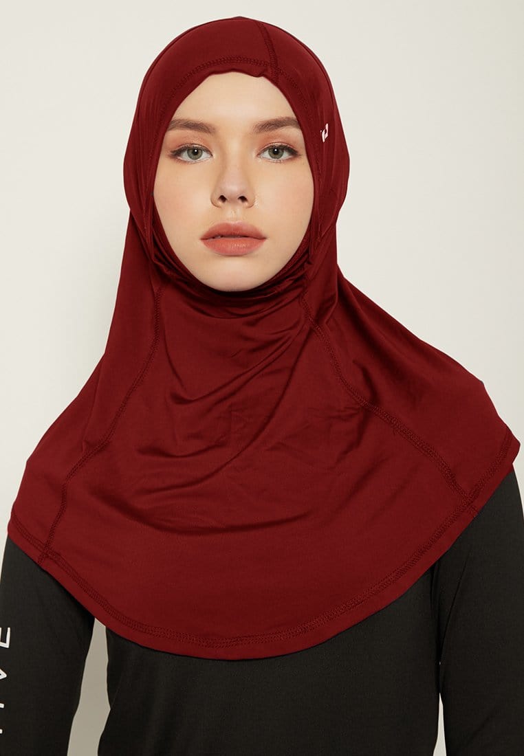Td Active LH054 kerudung masker alfa maroon
