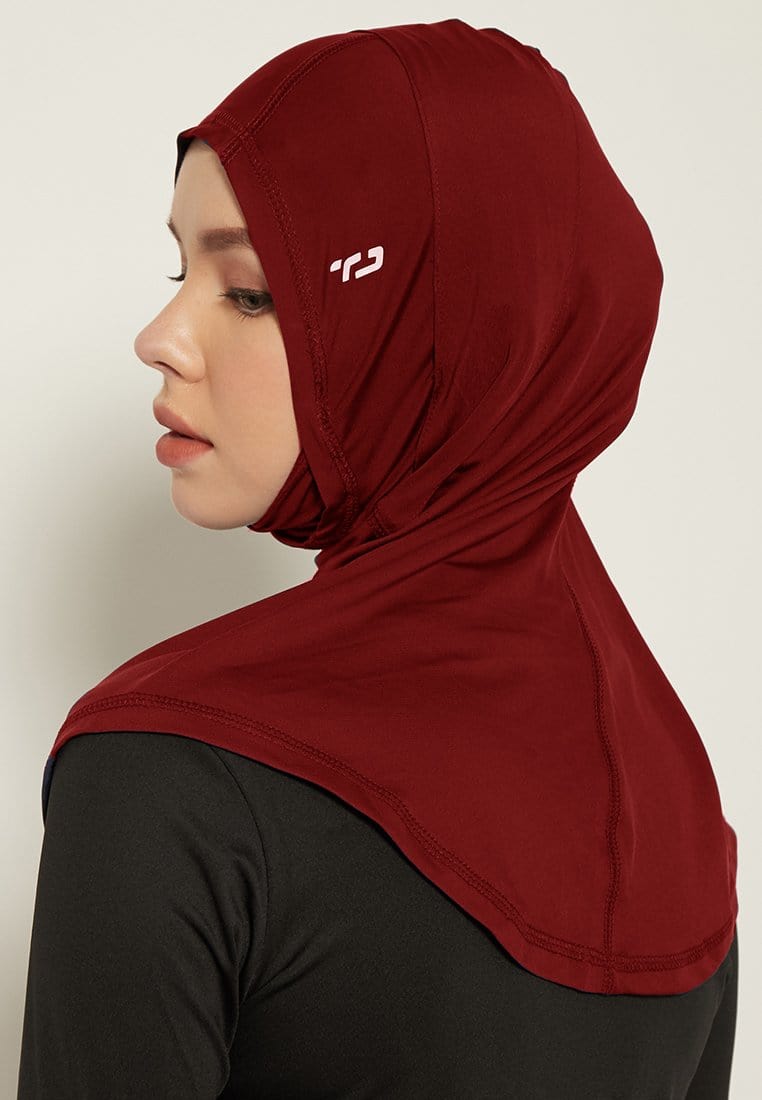 Td Active LH054 kerudung masker alfa maroon