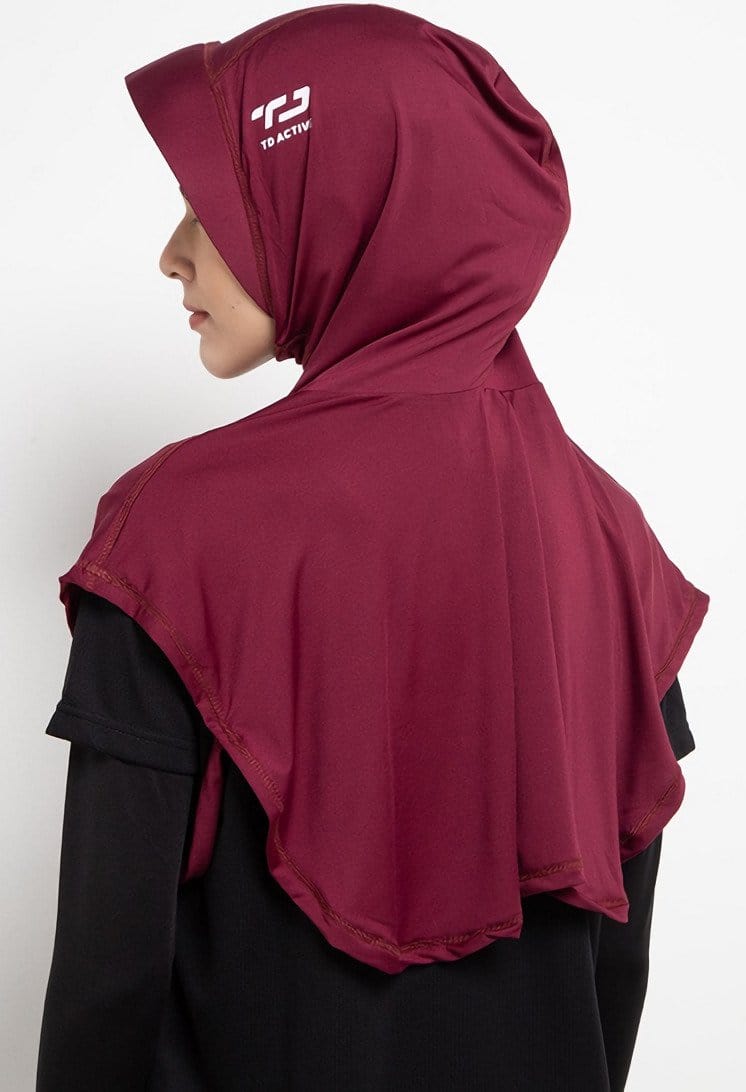 Td Active LH063 Td Active Sport Hijab Tetta Maroon