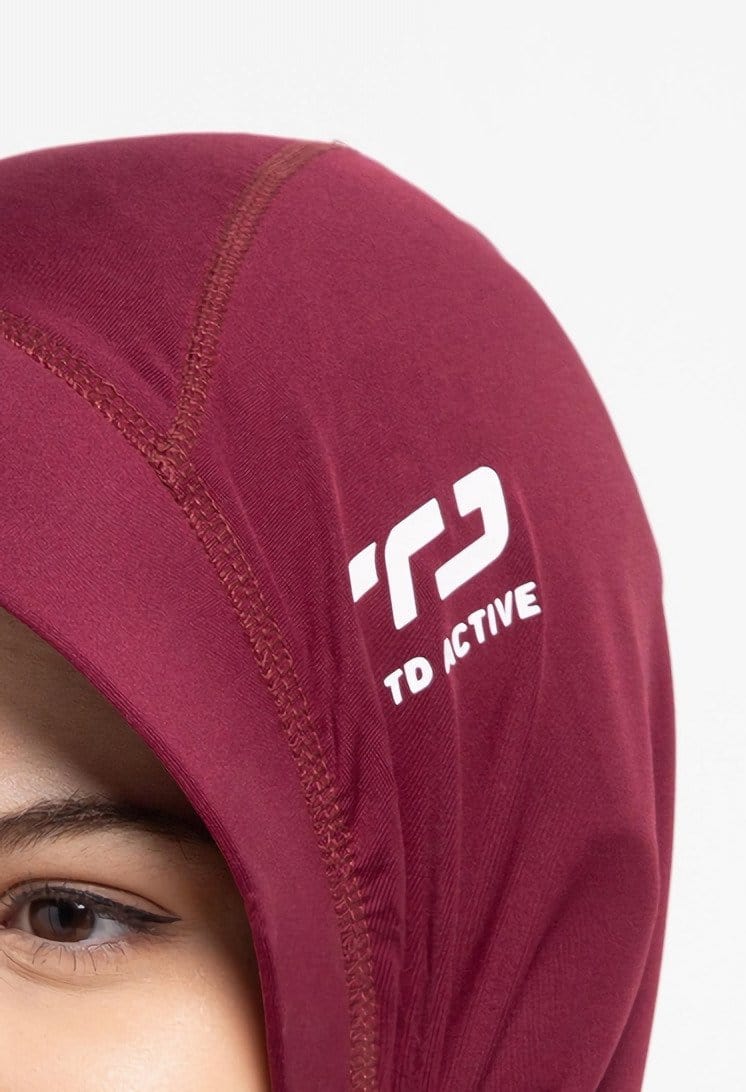 Td Active LH063 Td Active Sport Hijab Tetta Maroon