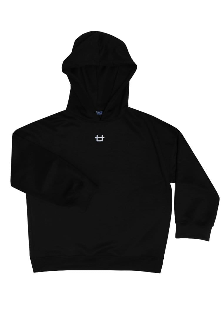 Third Day LO015 Over Shoulder Oversize Hoodie Logo Hitam