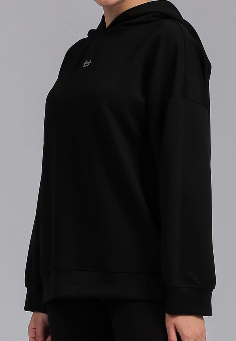 Third Day LO015 Over Shoulder Oversize Hoodie Logo Hitam