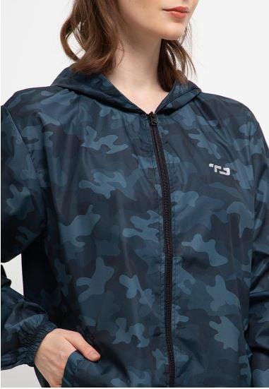 Td Active LS096 CJK Cycling Jaket Ladies Grey Camo