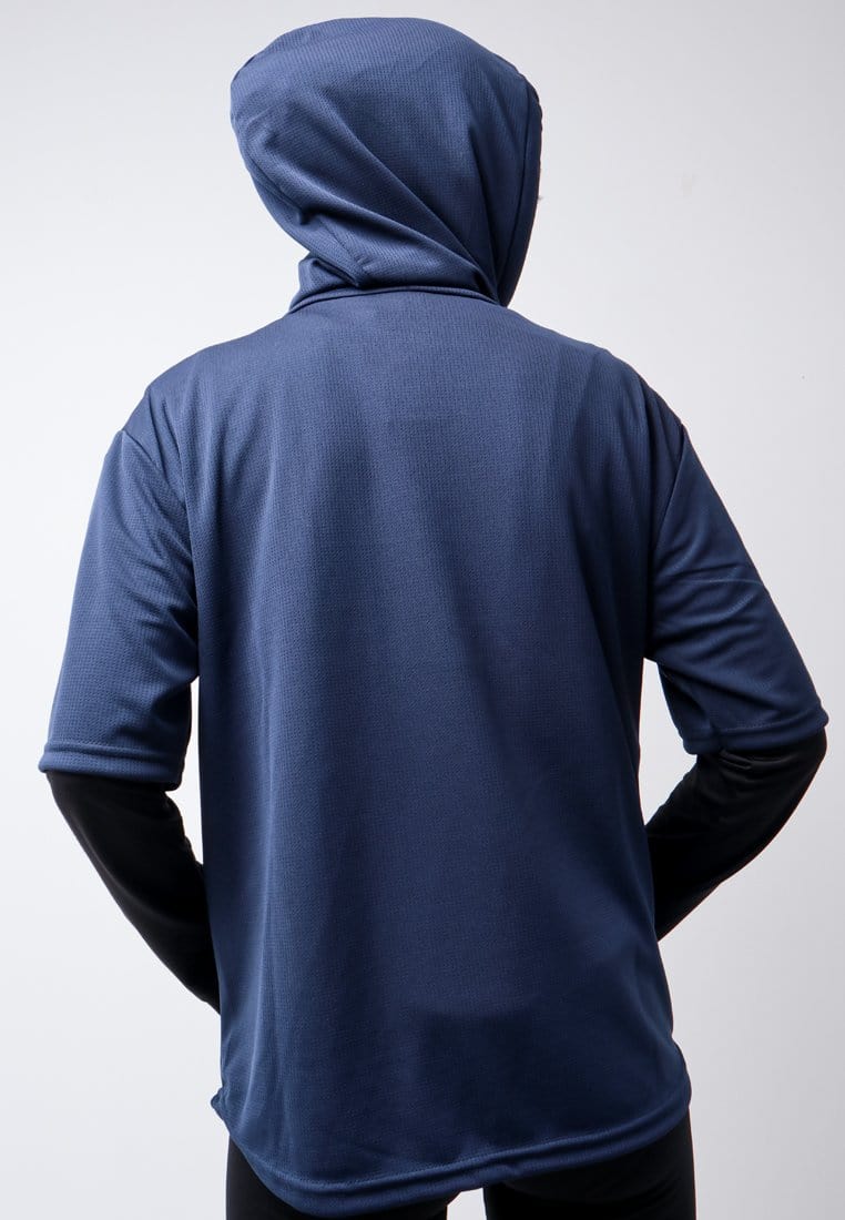 Td Active LSA03 ONH Outer Senam Sepeda Sport Hoodie High Neck Navy