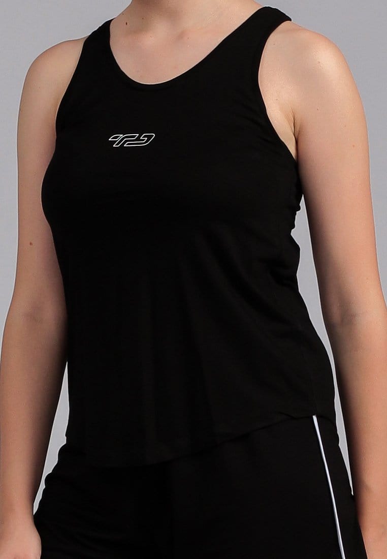 Td Active LSA18 YBC Yoga Sleeveless Dateng Outline Hitam