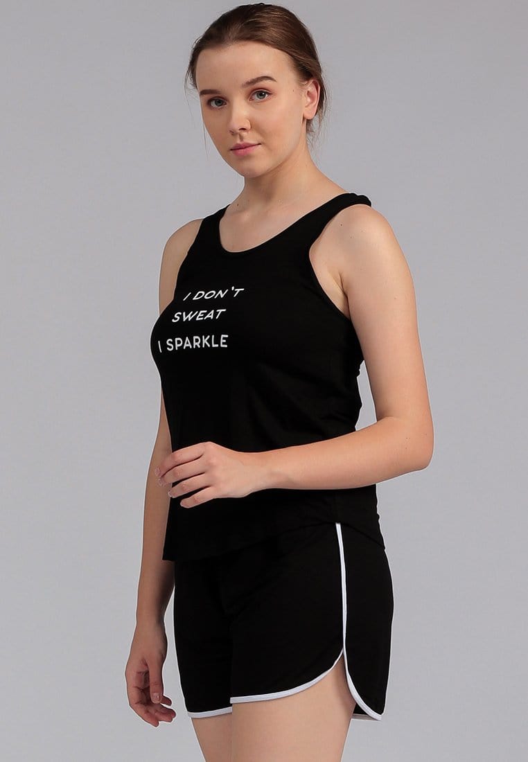 Td Active LSA19 YBC Yoga Sleeveless I Don't Sweat Hitam