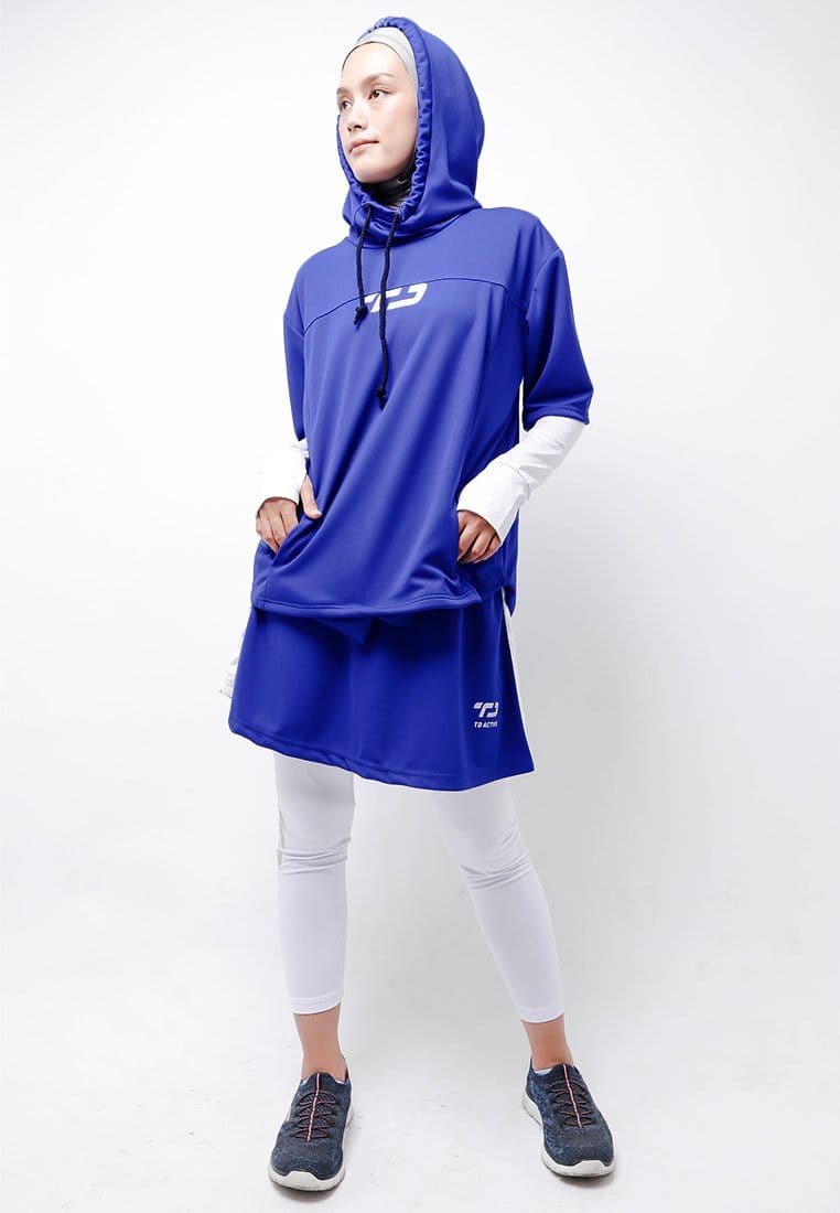 Td Active LSA43 ONH Outer Senam Sepeda Sport Hoodie High Neck Benhur