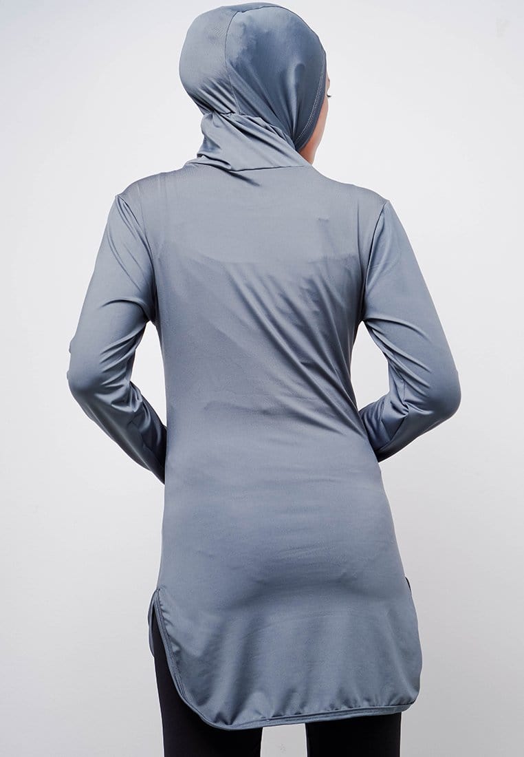 Td Active LSA62 Baju Renang Muslim Inner Hijab 2-in-1 Dark Grey