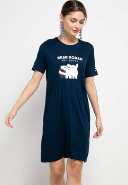 LTB50F ld lds WBB bear squad Dress Navy