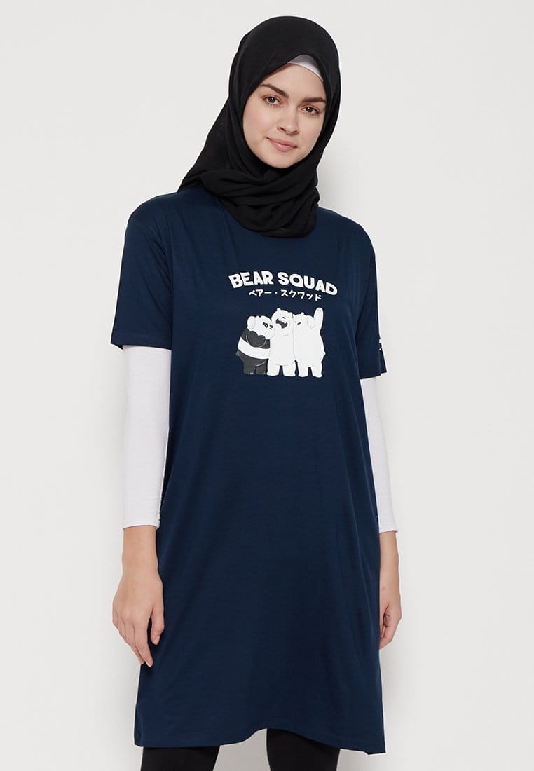 LTB50F ld lds WBB bear squad Dress Navy