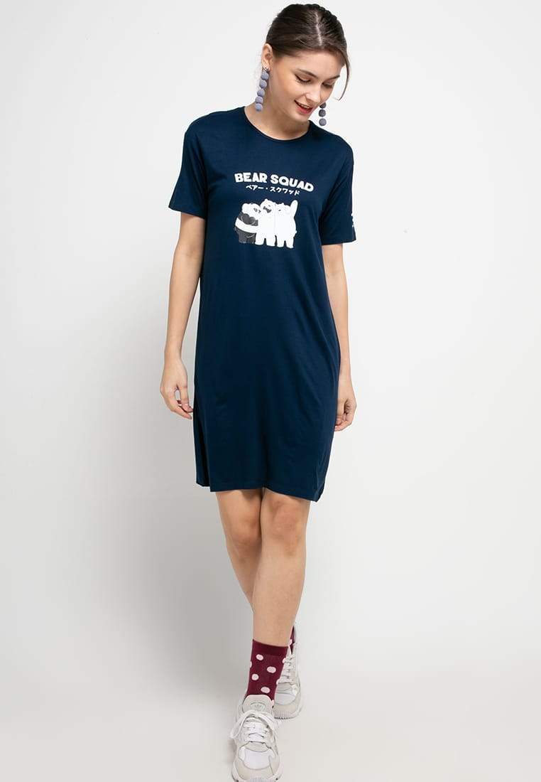 LTB50F ld lds WBB bear squad Dress Navy