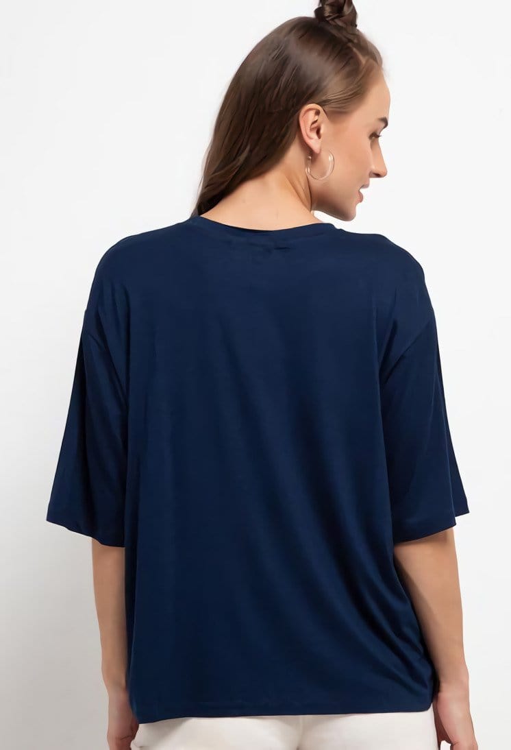 Third Day LTD83 OCS Kaos Oversize Wanita TDLA Navy