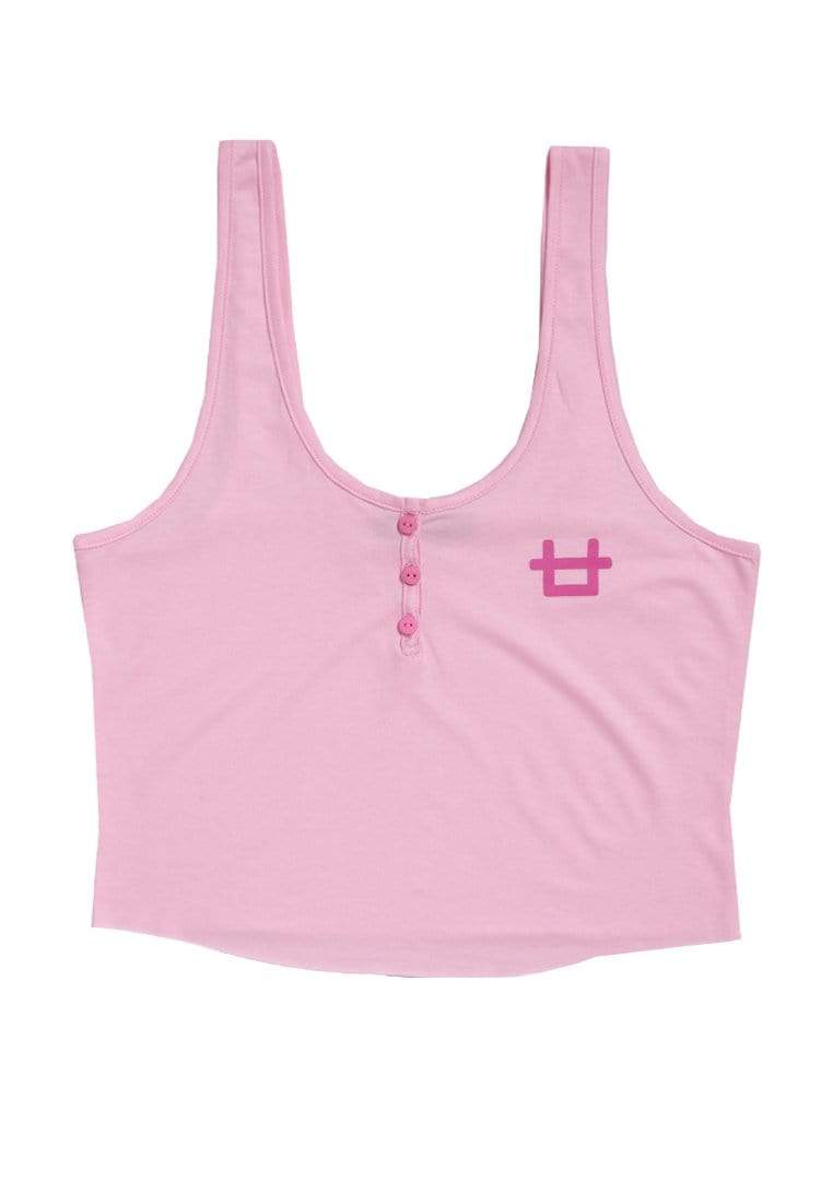 Third Day LTD87 HTK Henley Tank Logo Pink