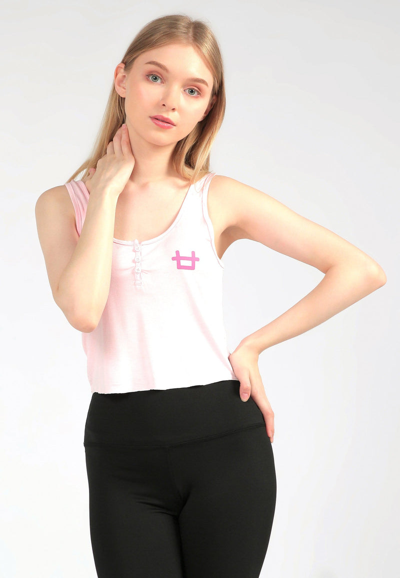 Third Day LTD87 HTK Henley Tank Logo Pink