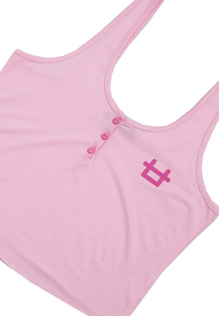 Third Day LTD87 HTK Henley Tank Logo Pink