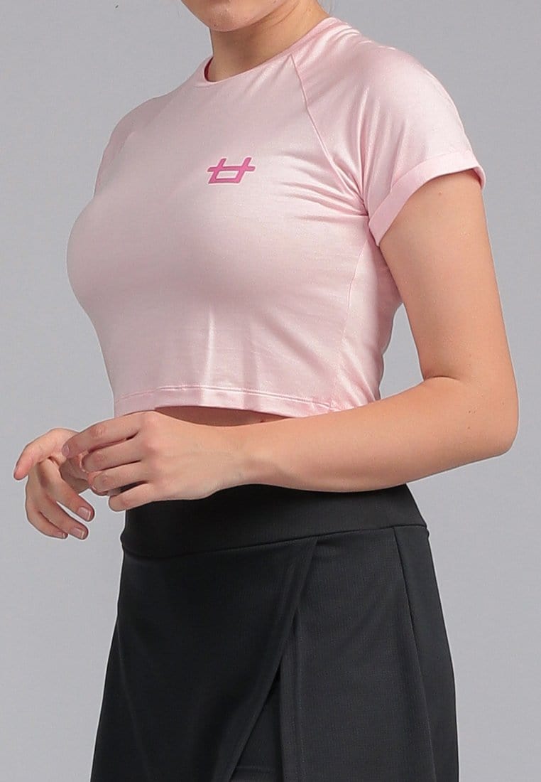 Third Day LTD88 STCP Crop Top Logo Pink Kaos Casual Wanita