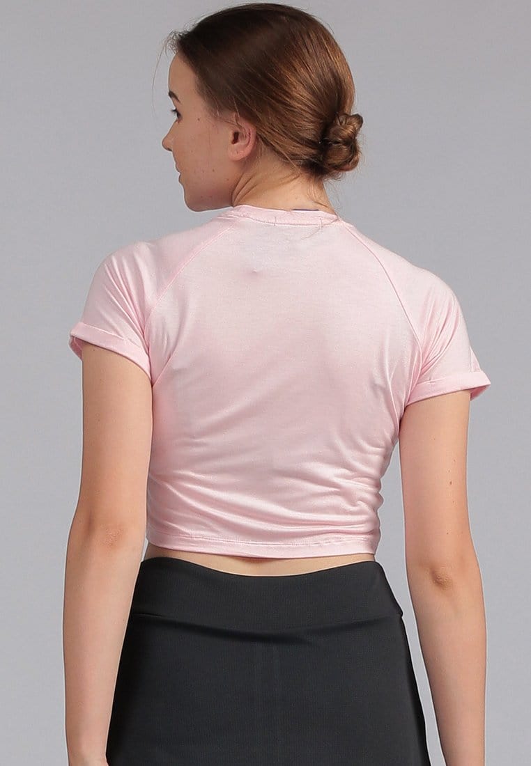 Third Day LTD88 STCP Crop Top Logo Pink Kaos Casual Wanita