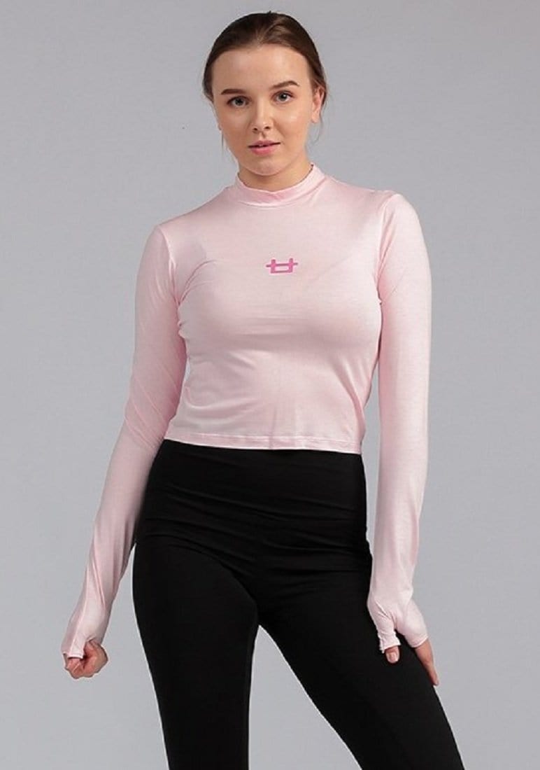 Third Day LTD89 TNLS Turtle Neck Long Sleeve Wanita Logo Pink