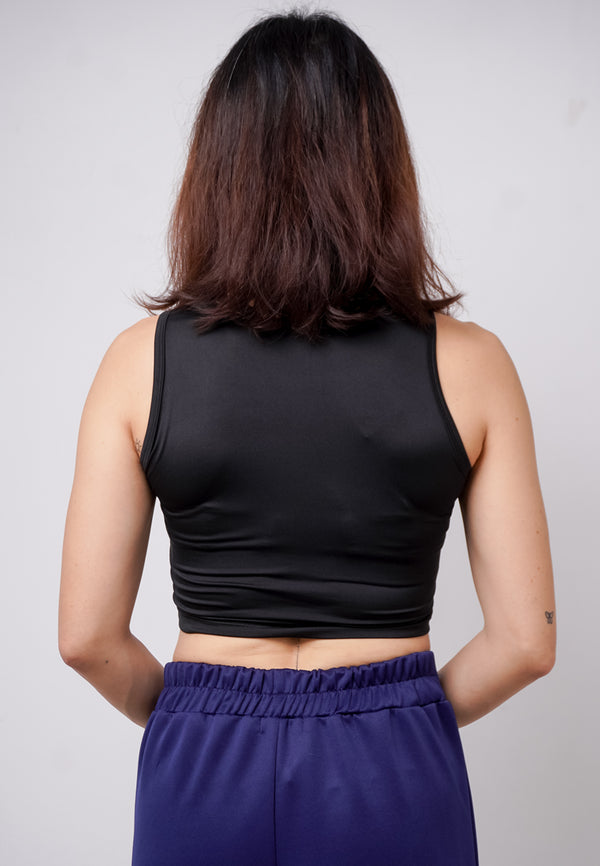 Third Day LTE19 TDLA CRTK Crop Tanktop Casual Wanita Polos Black