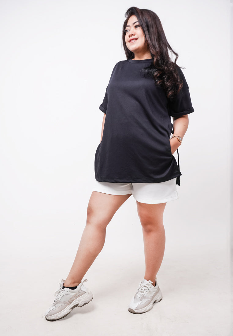 Third Day LTE26 TDLA OST Kaos Oversize Tshirt Polos Kaos Casual Wanita Black