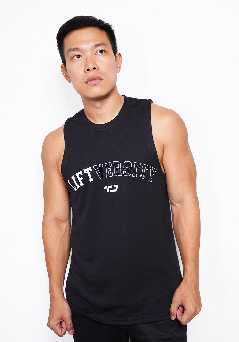 TD Active MS184 kaos gym tank top kutang singlet LIFTVERSITY hitam