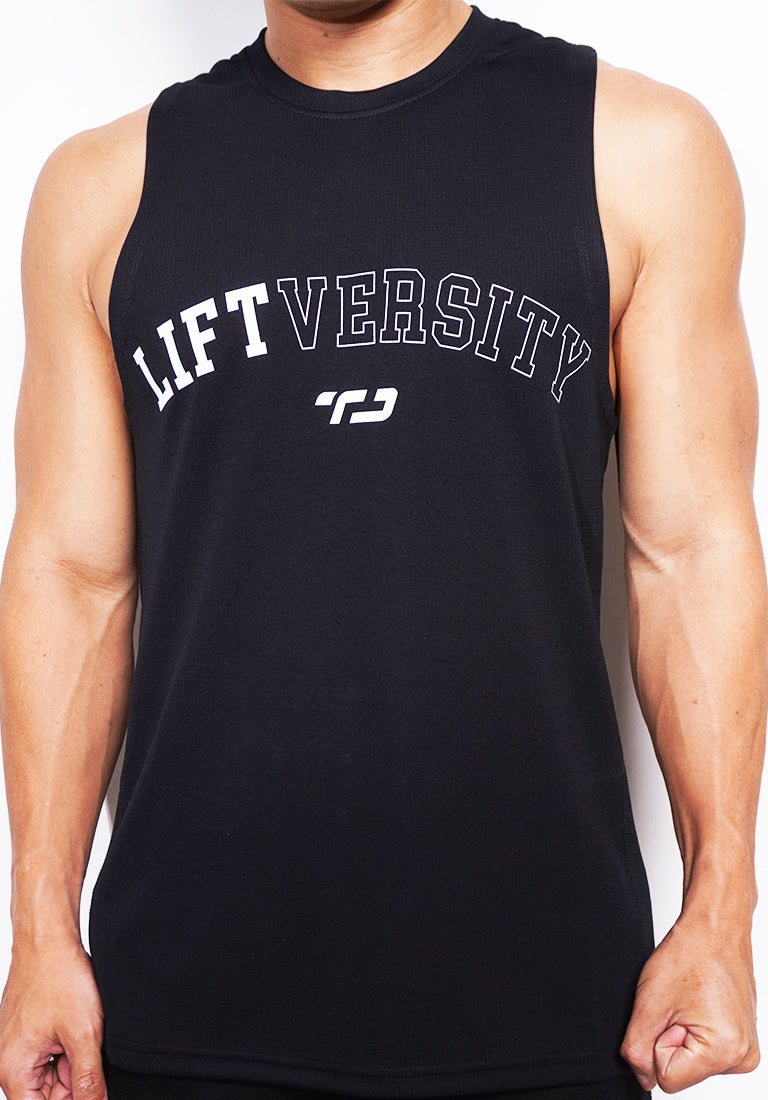 TD Active MS184 kaos gym tank top kutang singlet LIFTVERSITY hitam