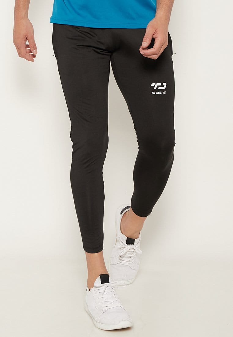 Td Active MB053 on thigh zip legging olahraga pria black