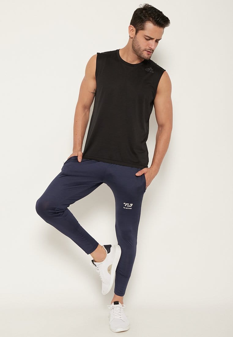 Td Active MB054 on thigh zip legging olahraga pria navy