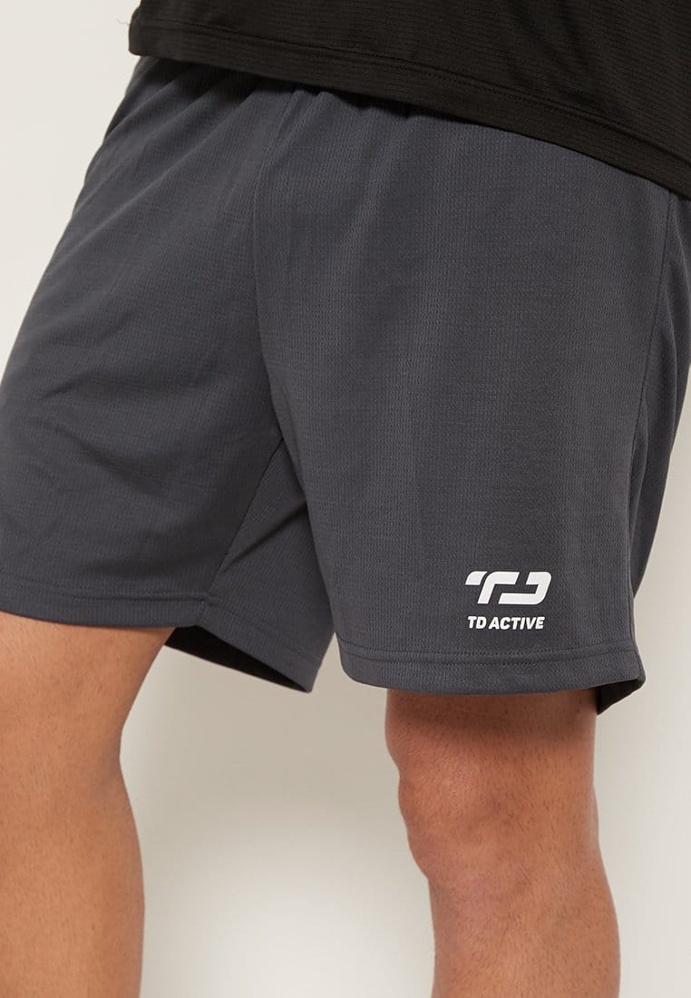 Td Active MB057 sc short celana pendek olahraga pria abu tua