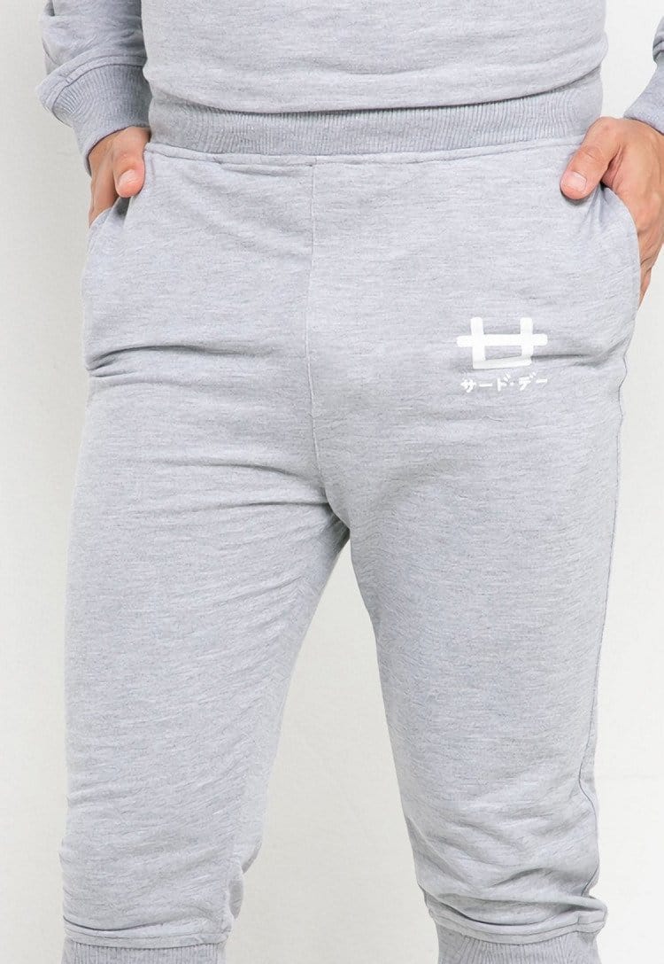 Third Day MB074 short jogger logoicon men misty grey m71