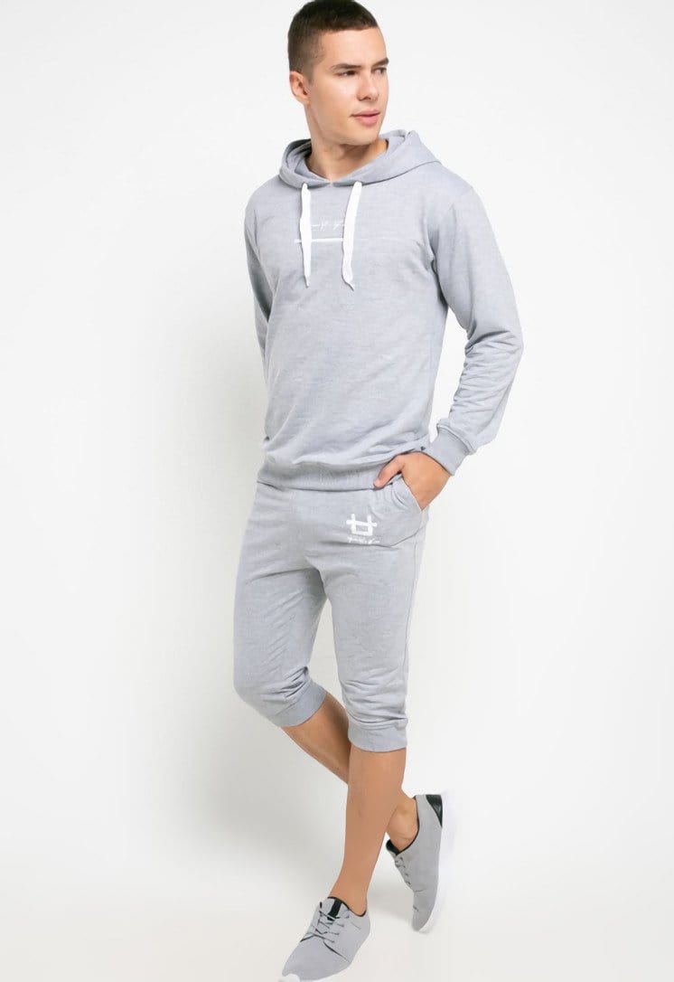 Third Day MB074 short jogger logoicon men misty grey m71