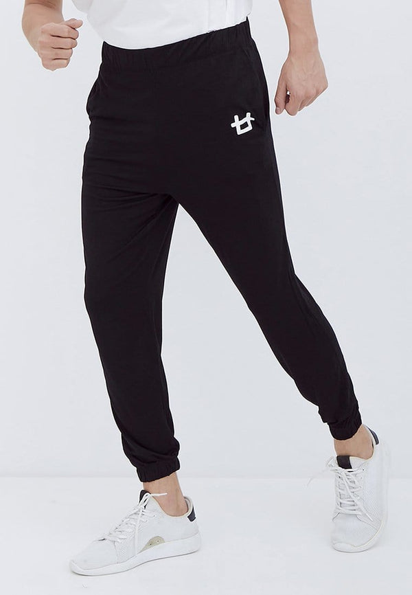 Third Day MC006 Instacool Pyjama Celana Panjang Jogger Hitam Logo