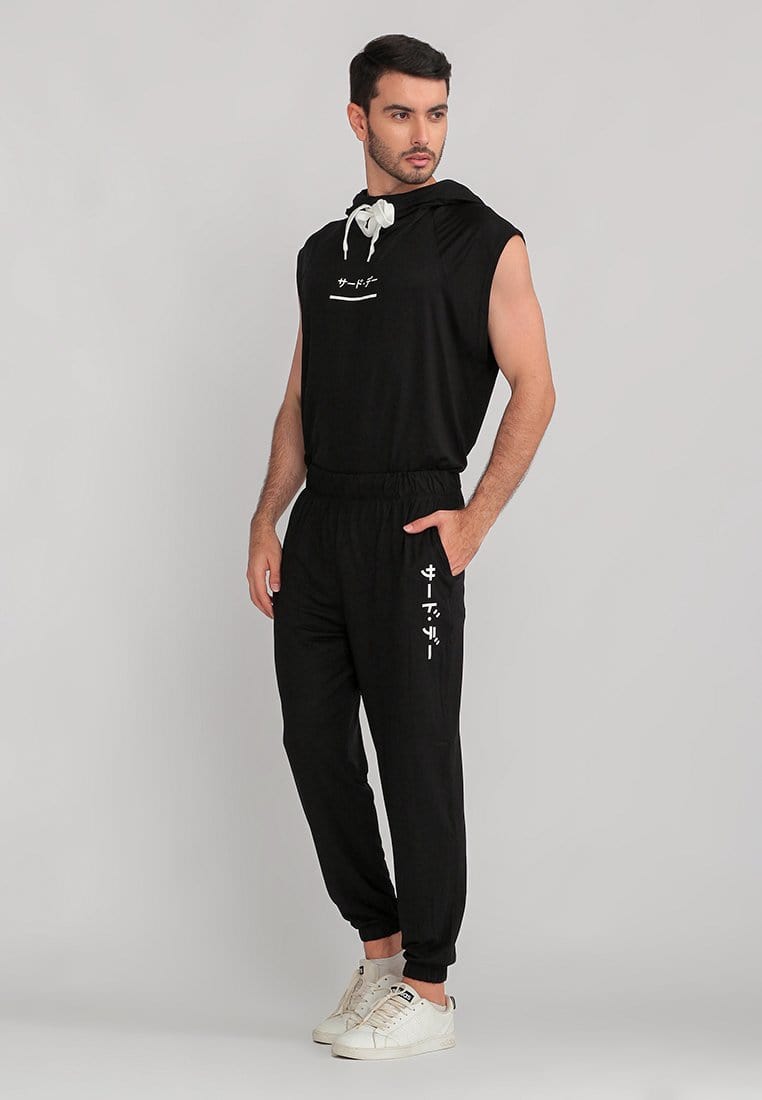 Third Day MC007 Instacool Pyjama Celana Panjang Jogger Hitam Katakana