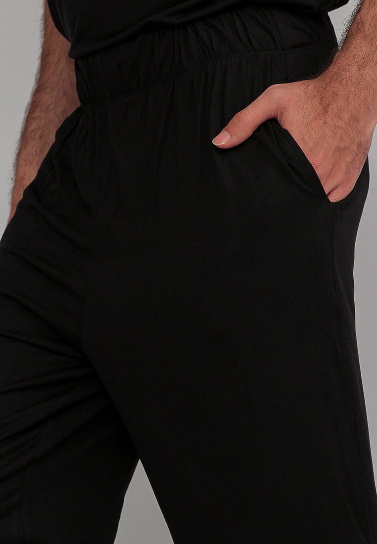 Third Day MC015 Instacool Pyjama Celana Panjang Jogger Hitam Katakana Calf