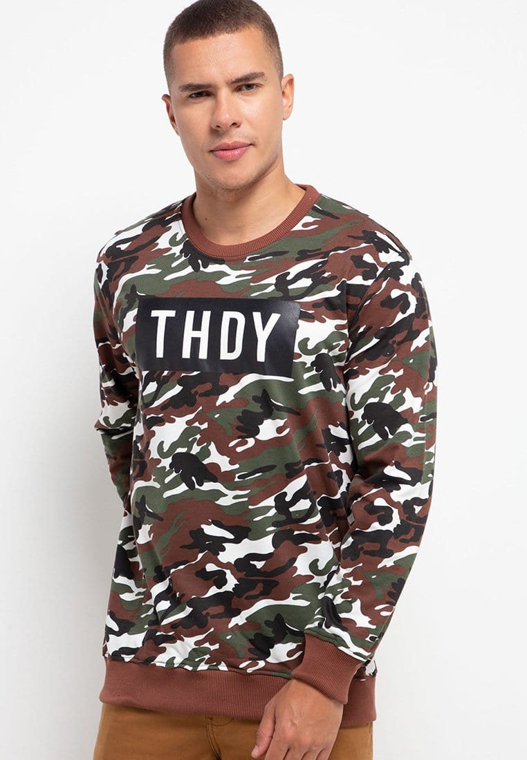 Third Day MO145F sweater THDY kith camo gr-wh