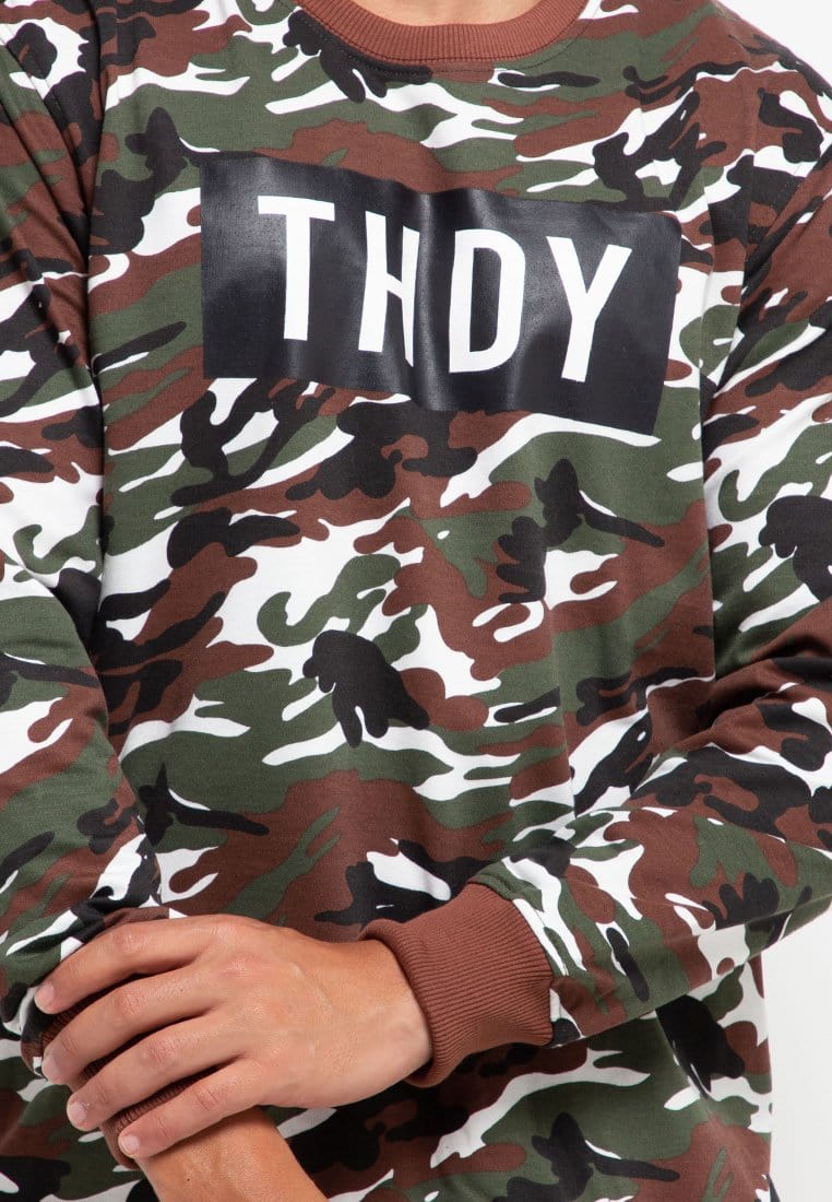 Third Day MO145F sweater THDY kith camo gr-wh