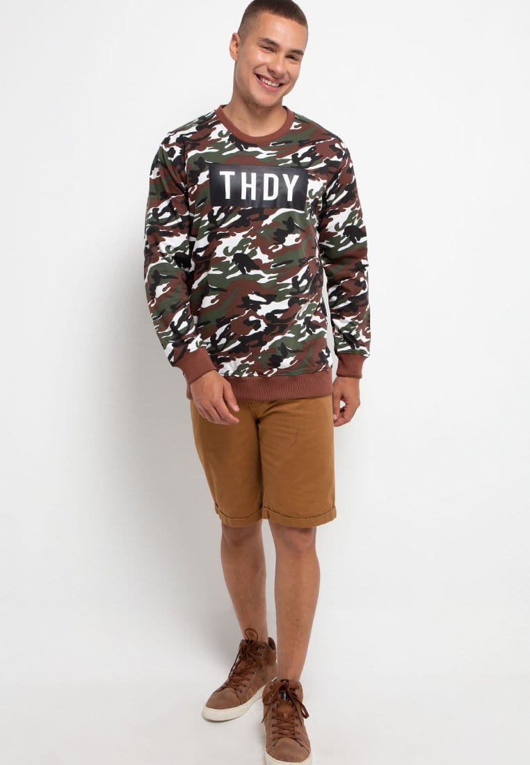 Third Day MO145F sweater THDY kith camo gr-wh