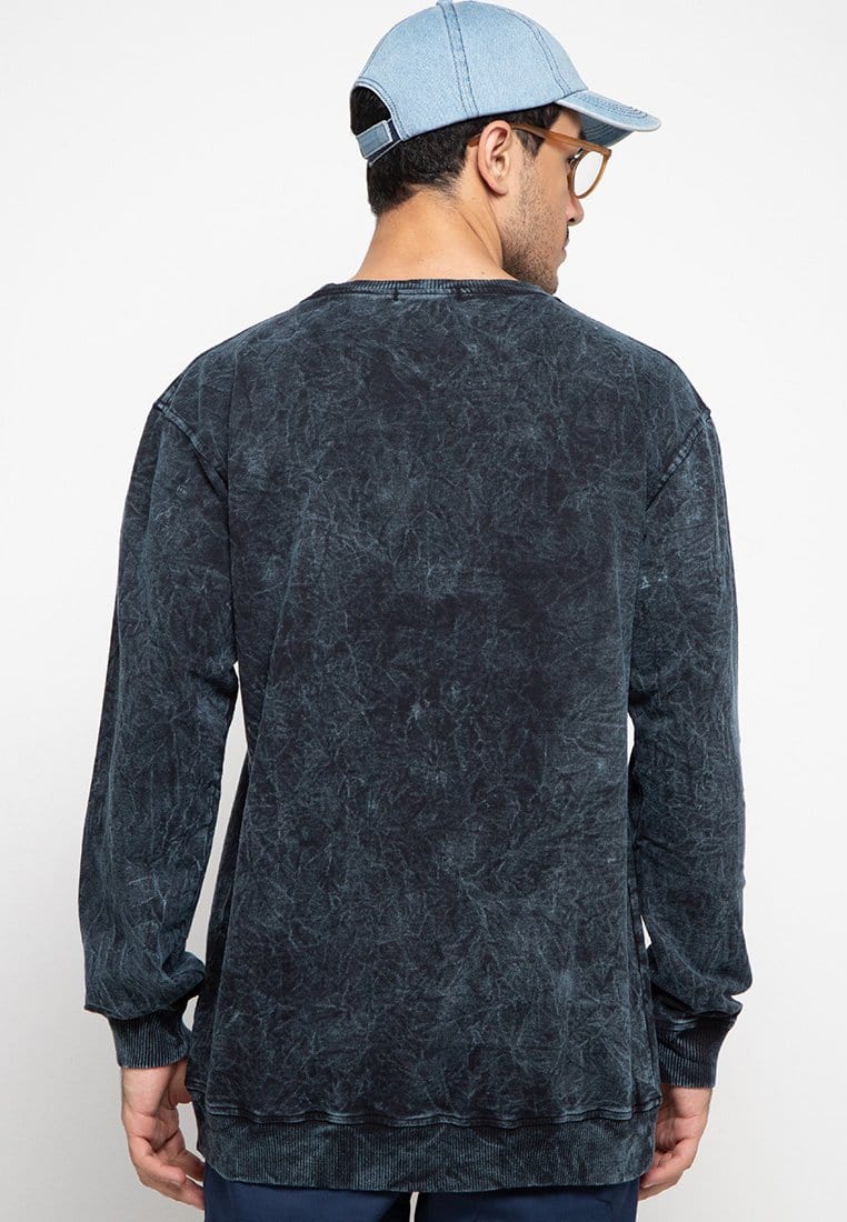 Third Day MO165 wash sweater nlogo navy