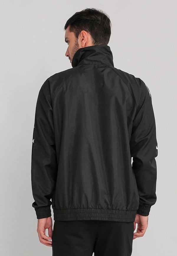 Third Day MOA27 Jaket Sporty Parka Pria Parasit Zigzag Hitam Putih