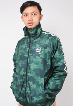 Third Day MOA34 Jaket Sporty Parka Pria Parasit Zigzag Camo Loreng Hijau