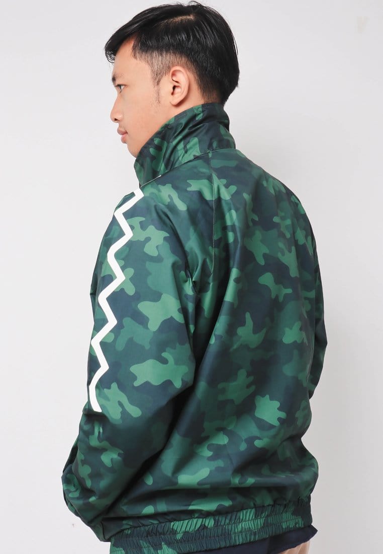 Third Day MOA34 Jaket Sporty Parka Pria Parasit Zigzag Camo Loreng Hijau