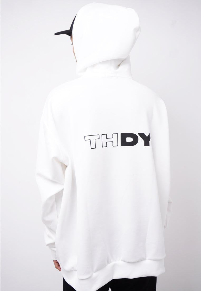 Third Day MOA37 Hoodie Ultra Oversize Pria Thdy Back Putih