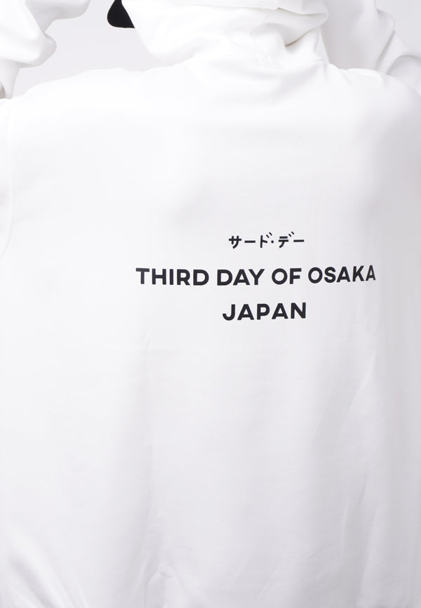 Third Day MOA38 Hoodie Ultra Oversize Pria Thdy Back Osaka Japan Putih