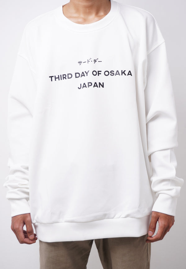 Third Day MOA39 Sweater Ultra Oversize Pria Thirdday Of Osaka Japan White