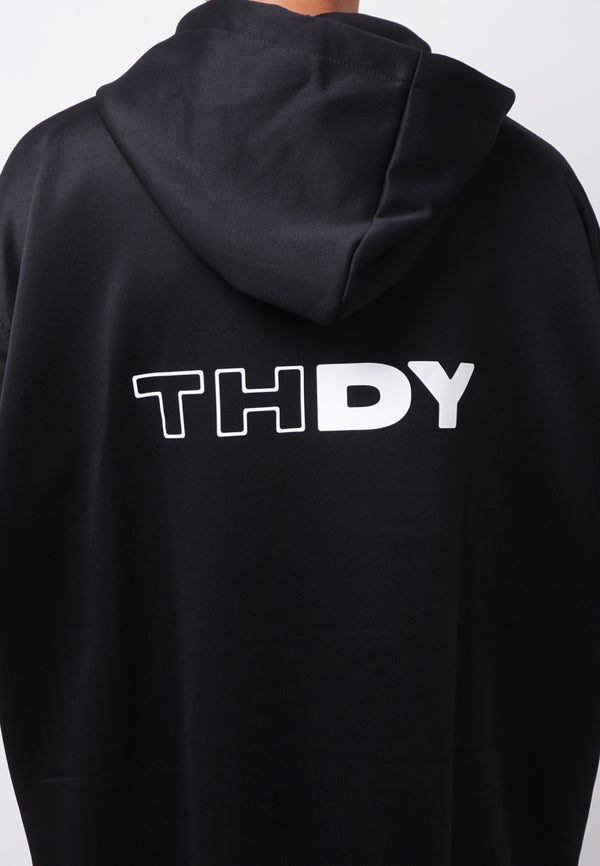 Third Day MOA41 Hoodie Ultra Oversize Pria Thdy Back Hitam