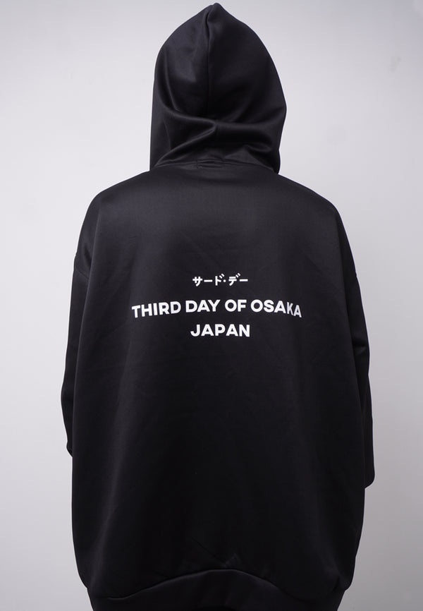 Third Day MOA42 Hoodie Ultra Oversize Pria Thdy Back Osaka Japan Hitam